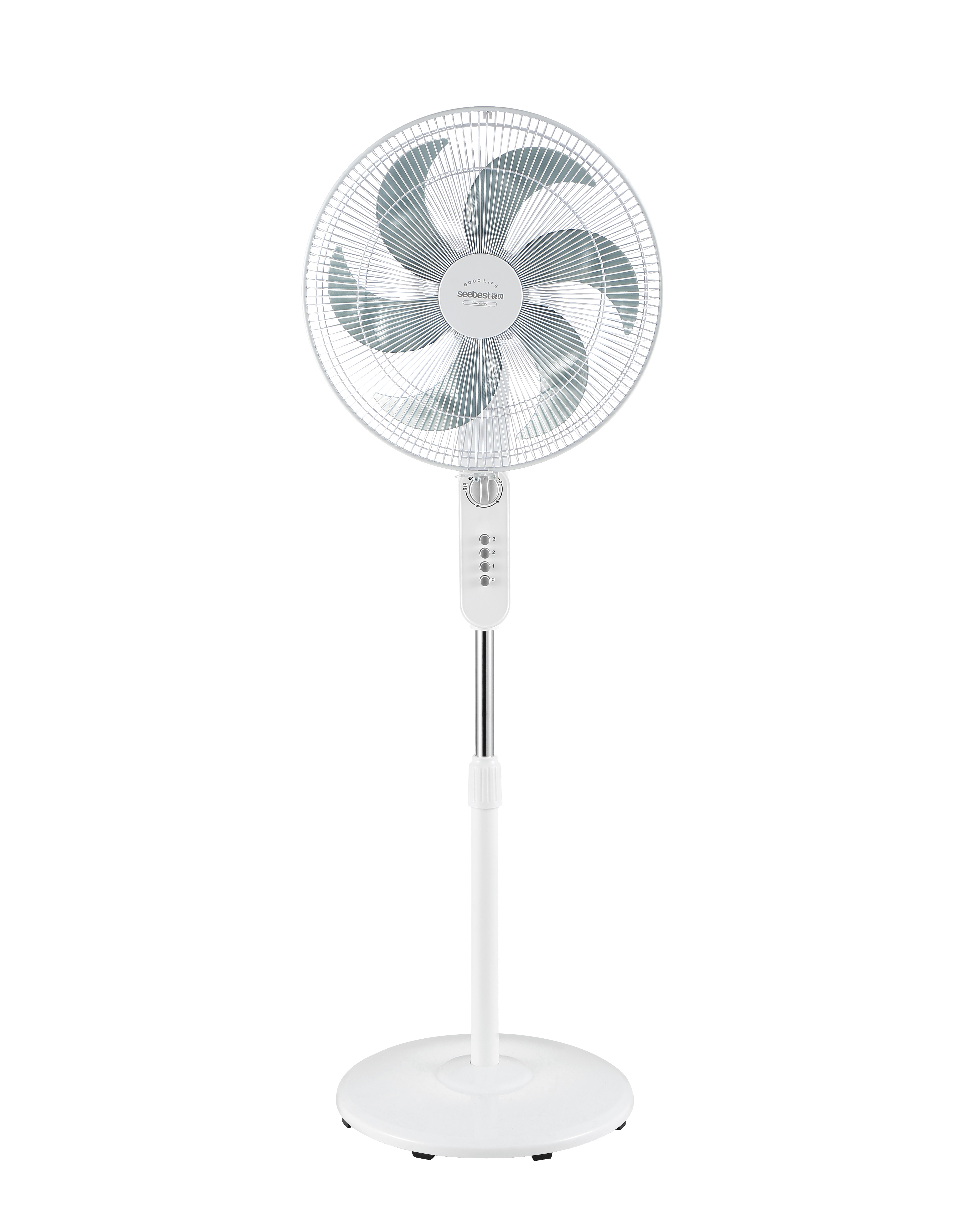  Adjustable Floor Fan: 2 - Hour Timer, Tilt - Adjustable, PP Blades for Even Airflow & Durable Copper - Wire Motor