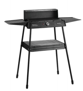 Sturdy Standing Electric Grill with Adjustable Temperature - Ideal for Outdoor & Home BBQ Parties