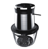 Compact Black Electric Chopper - Efficient Mini Food Processor with Stainless Steel Blades for Quick Meal Prep