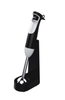 Sleek Black & Silver Hand Blender - Ergonomic Immersion Blender with Stand for Effortless Kitchen Blending