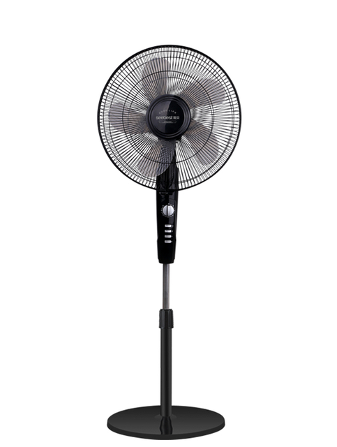 Adjustable Floor Fan with 2 - Hour Timer: PP Semi - Permeable Blades for Even Airflow & Flexible Angle Adjustment