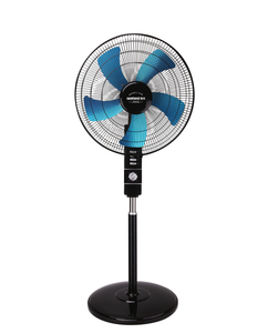 Adjustable Floor Fan: 2 - Hour Timer, Metal Aluminum 5 - Blades for Powerful Airflow, Tilt - Adjustable & Durable Copper Motor
