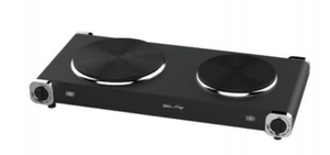 Dual - Zone Solid Hot Plate: Powerful & Even Heating for Versatile Home and Commercial Cooking