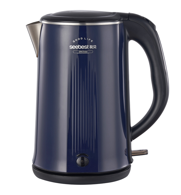 Family Essential:Dark Blue Electric Kettle, Safe & Fast Water Boiling,Safety And Security