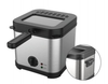 Deep Fryer, 2.5L Electric Home Fryer with Adjustable Temperature Control, Stainless Steel, Non-Stick Basket