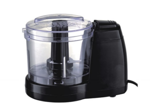 Portable Black Mini Chopper - Compact Electric Food Chopper with Sharp Blades for Effortless Kitchen Tasks