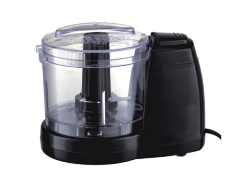 Portable Black Mini Chopper - Compact Electric Food Chopper with Sharp Blades for Effortless Kitchen Tasks