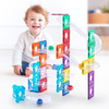 Magnetic Marble Run 60PCS Set - 3D Magnetic Track Building Blocks with Clear Tubes & Ramps for STEM Learning