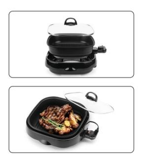High - Performance Electric Skillet, Non - stick Cooking Surface for Easy Meals & Quick Clean - up