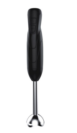 Compact Black Hand Blender - Powerful Single-Serve Immersion Blender for Quick & Easy Kitchen Tasks