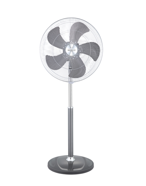 Swing Function for Wide Coverage, Adjustable Height & Tilt for Personalized Use, Metal Aluminum 5 - Blades & Double - Ball - Bearing Motor for Reliable Performance