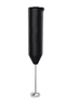 Sleek Black Electric Milk Frother - Handheld Foam Maker for Coffee, Latte, Cappuccino with Ease