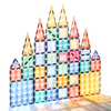 Starshine 100PCS Magnetic Tiles Set - Colorful 3D Geometric Magnetic Building Blocks for Creative STEM Construction & Learning