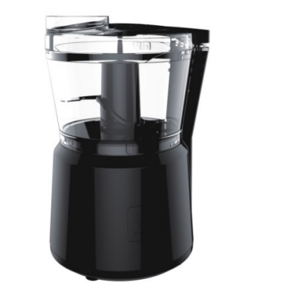 Sleek Black 3-Cup Chopper - Powerful Mini Food Processor with 3-Cup Capacity for Efficient Chopping & Pureeing