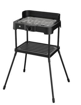 Sturdy Standing Electric Grill - Portable Outdoor & Indoor Grilling with Adjustable Rack