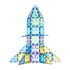 Starshine Magnetic Tiles 60PCS Set - Colorful 3D Geometric Building Blocks for Creative STEM Construction Play