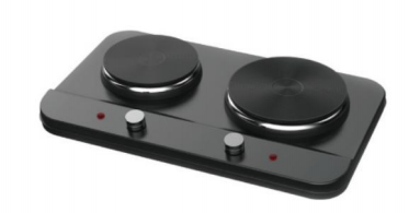 Dual - Burner Solid Hot Plate: Rapid & Consistent Heating for Efficient Home and Small Restaurant Cooking